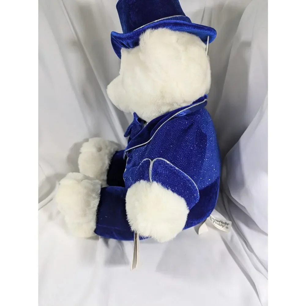 Dan Dee Snowflake Christmas Holiday Teddy Bear Stuffed Plush 20" 2006 with Tag - Picture 3 of 10